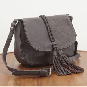 Clark’s purple cross body leather bag